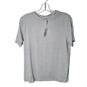 NWT fabletics Womens Blake Short Sleeve Tee shirt top gray sz small new workout